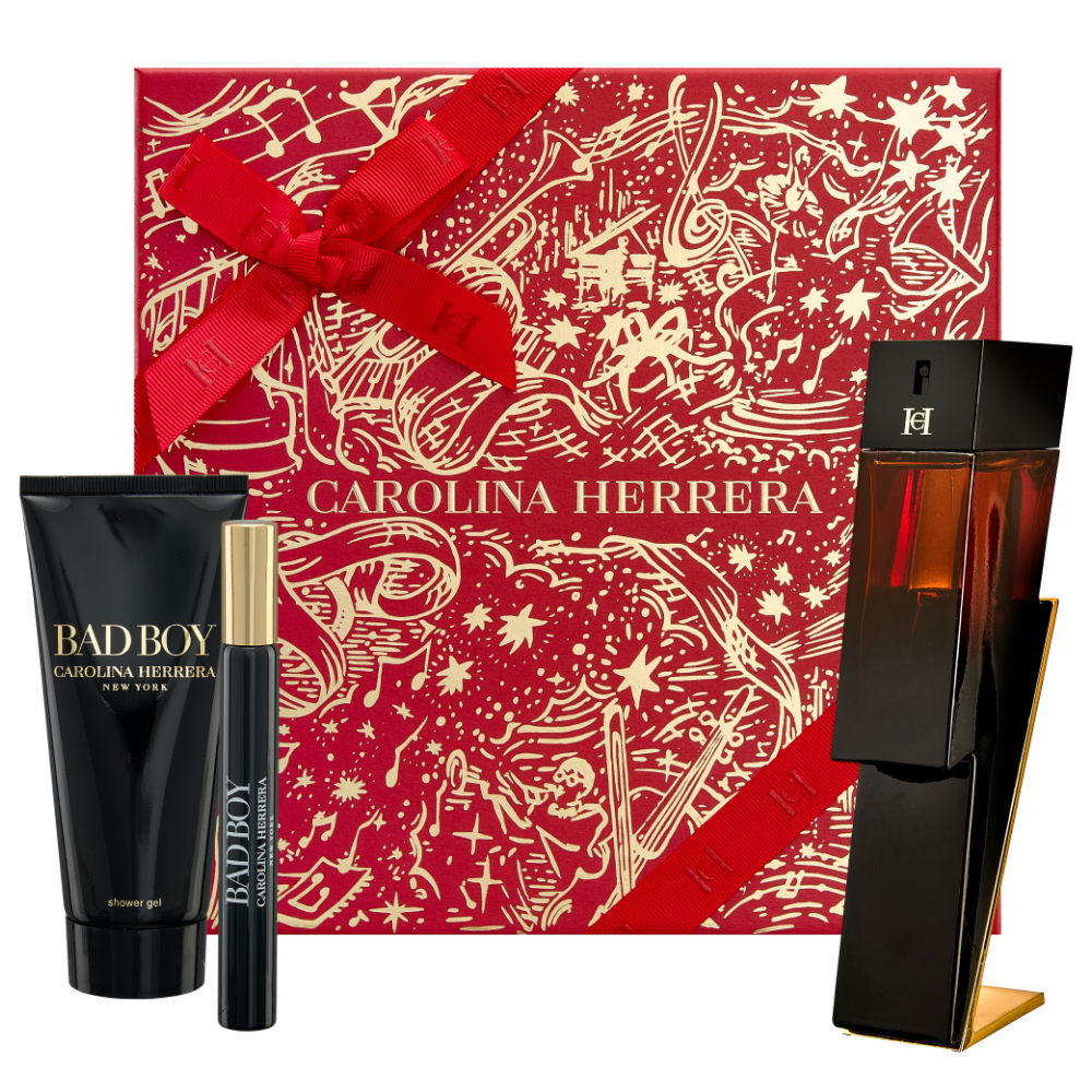 Carolina Herrera Bad Boy Eau De Toilette Gift Set 100ml