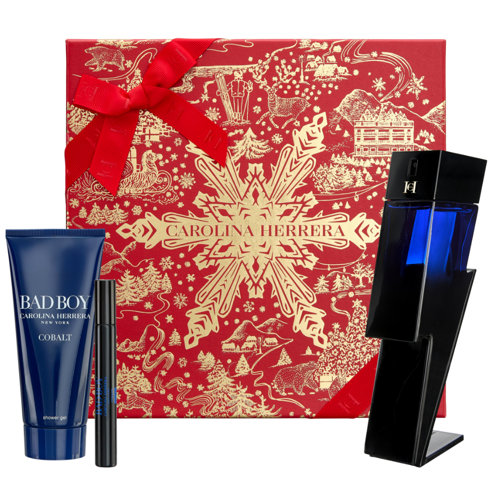 Carolina Bad Boy Cobalt Eau De Parfum Gift Set 100ml