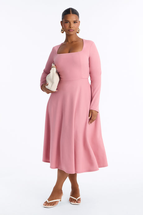 Alena Long Sleeve Midi Dress