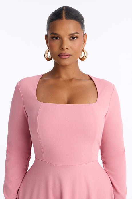 Alena Long Sleeve Midi Dress