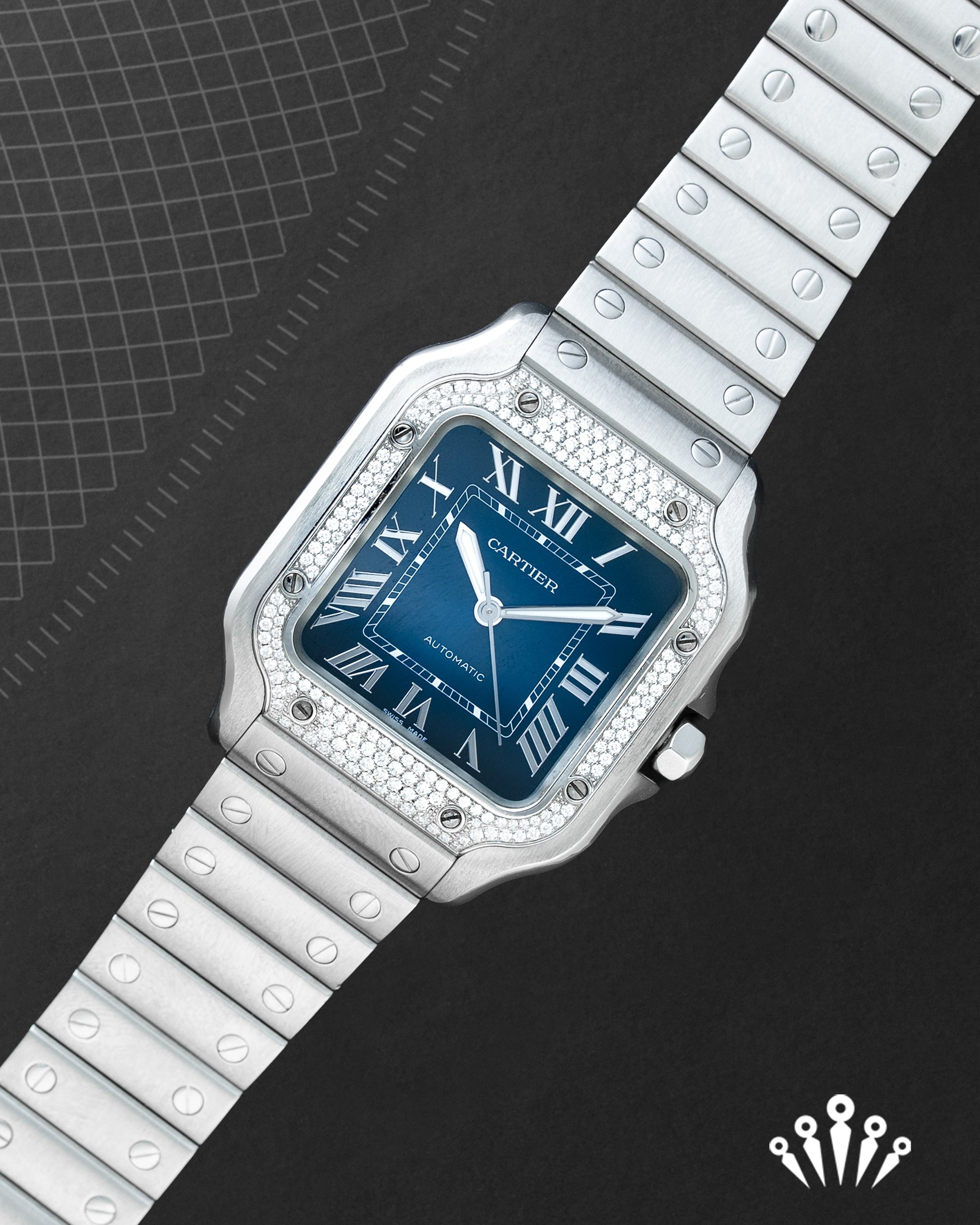 Cartier Santos de Cartier W4SA0006 – Diamond Bezel