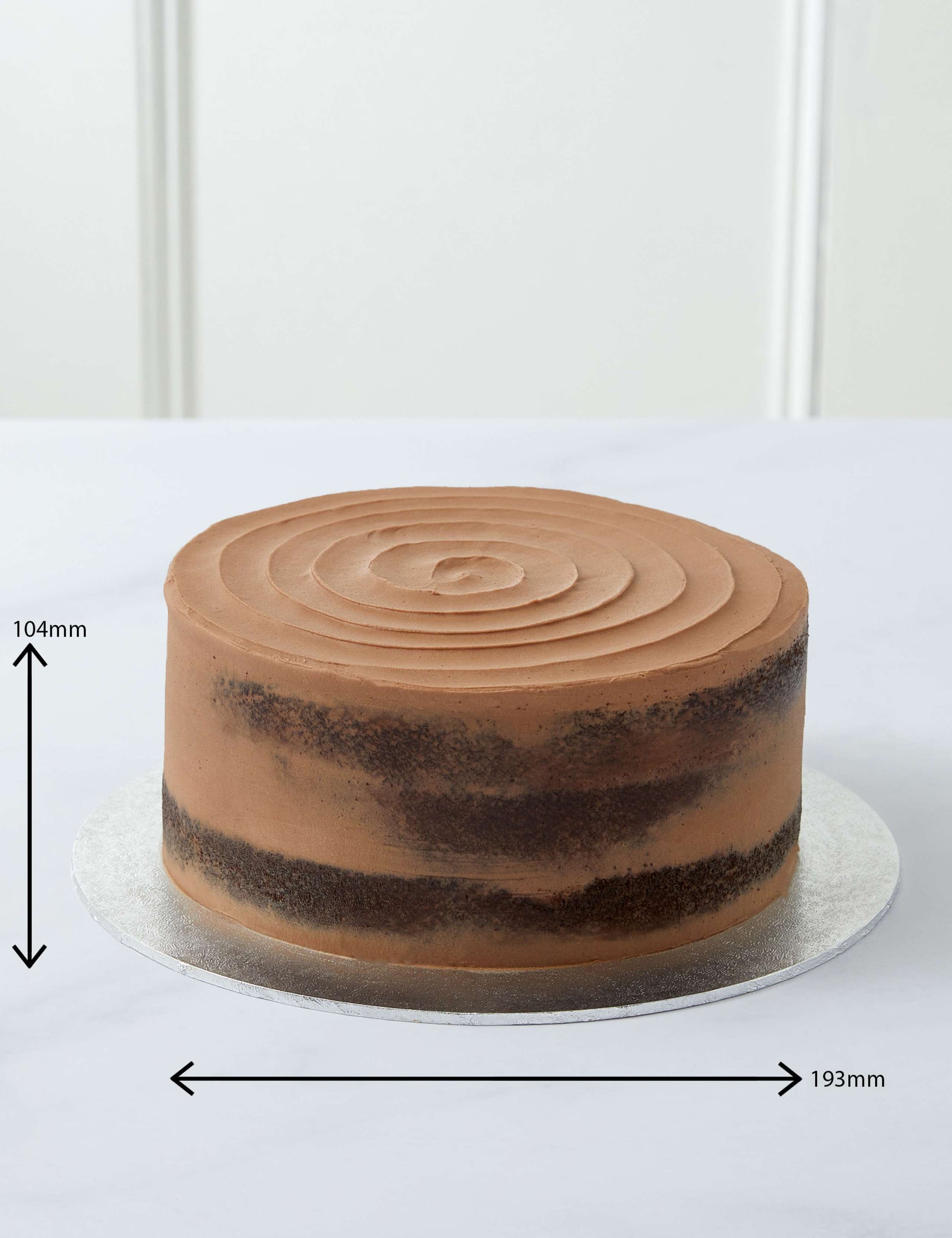 Chocolate Naked Cake (Serves 24)