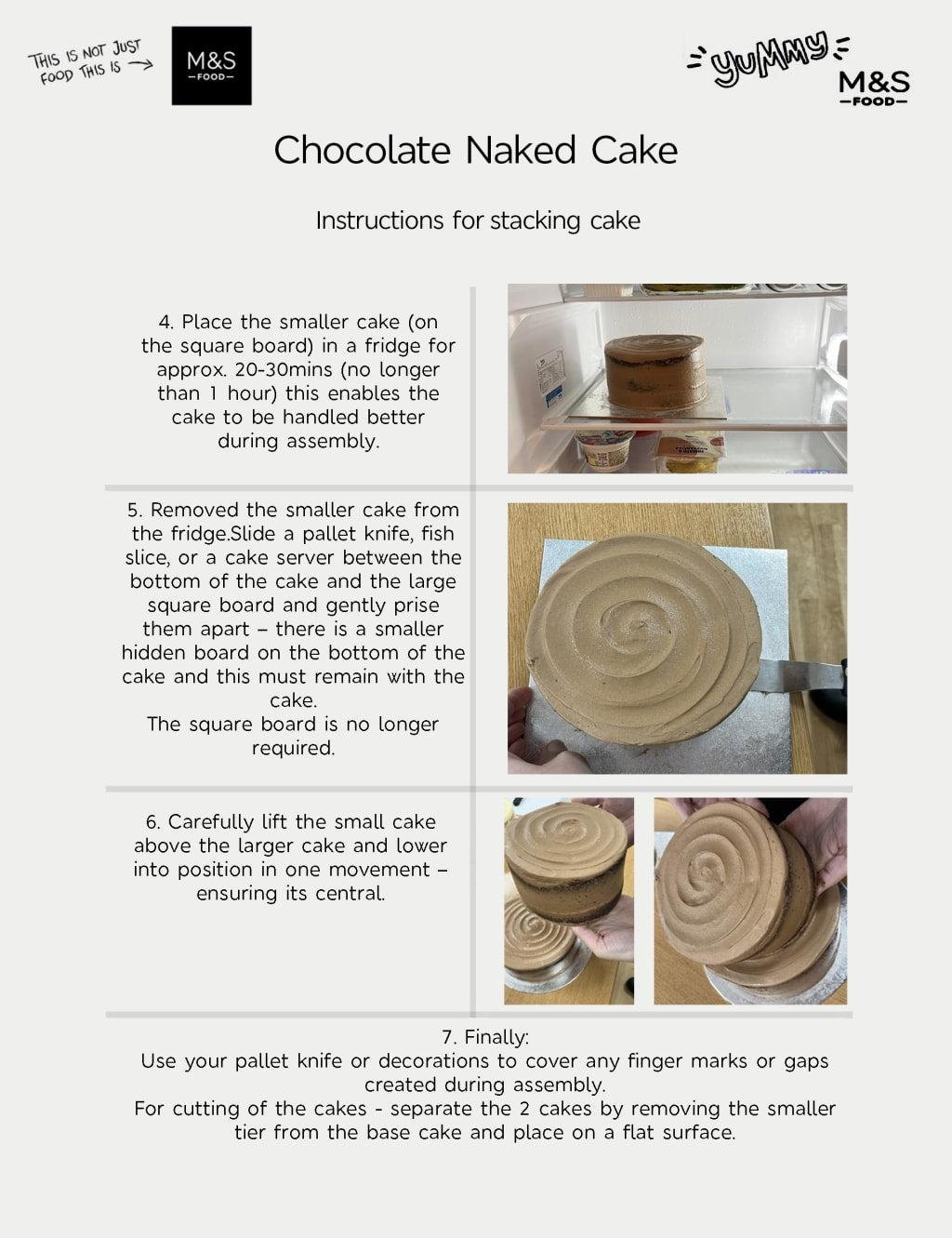 Chocolate Two Tier Naked Cake (Serves 36)