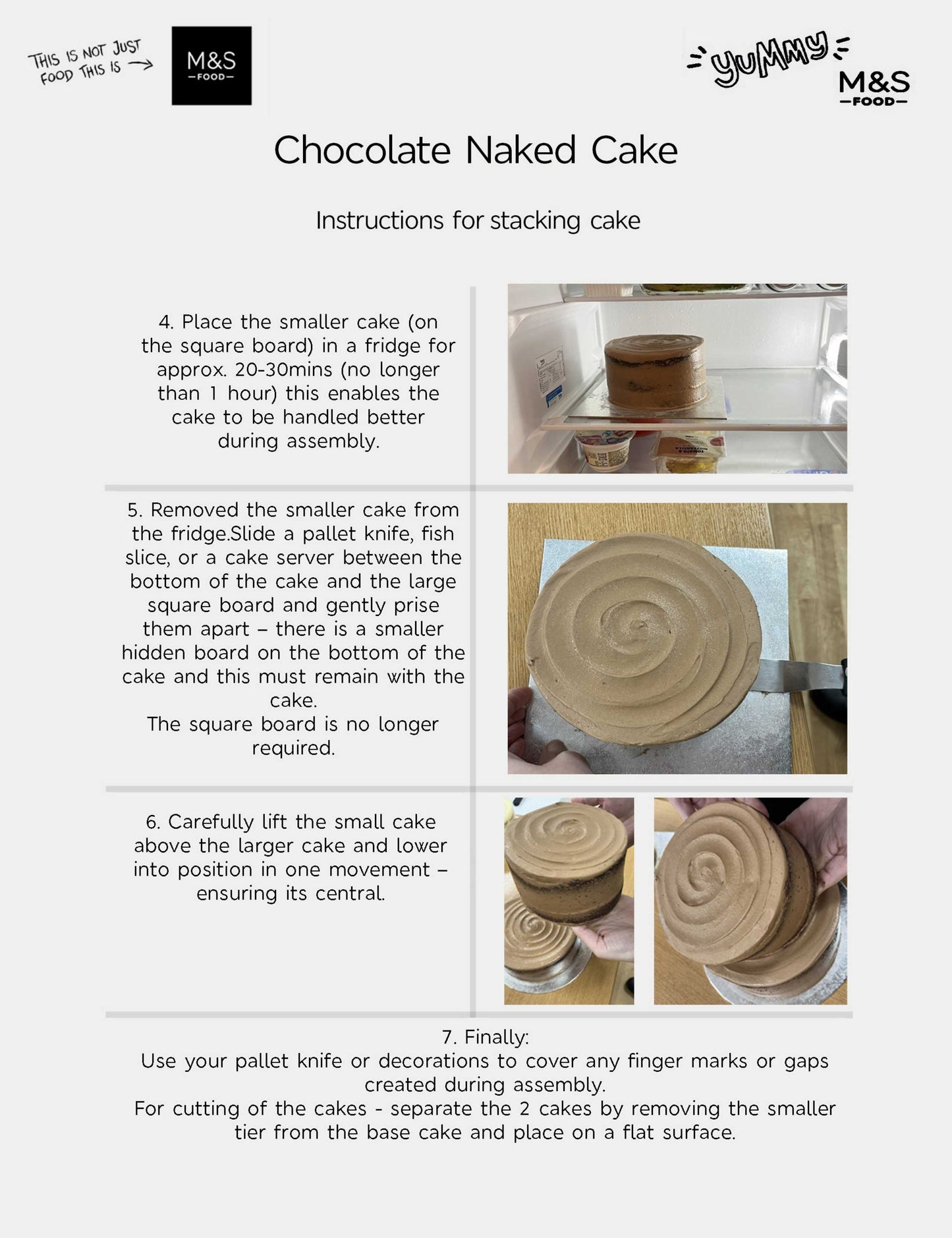 Chocolate Two Tier Naked Cake (Serves 36)