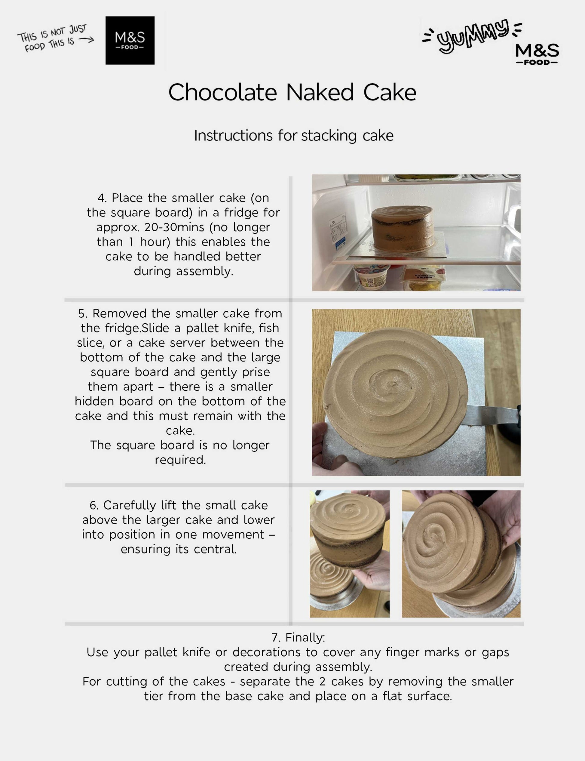 Chocolate Two Tier Naked Cake (Serves 36)