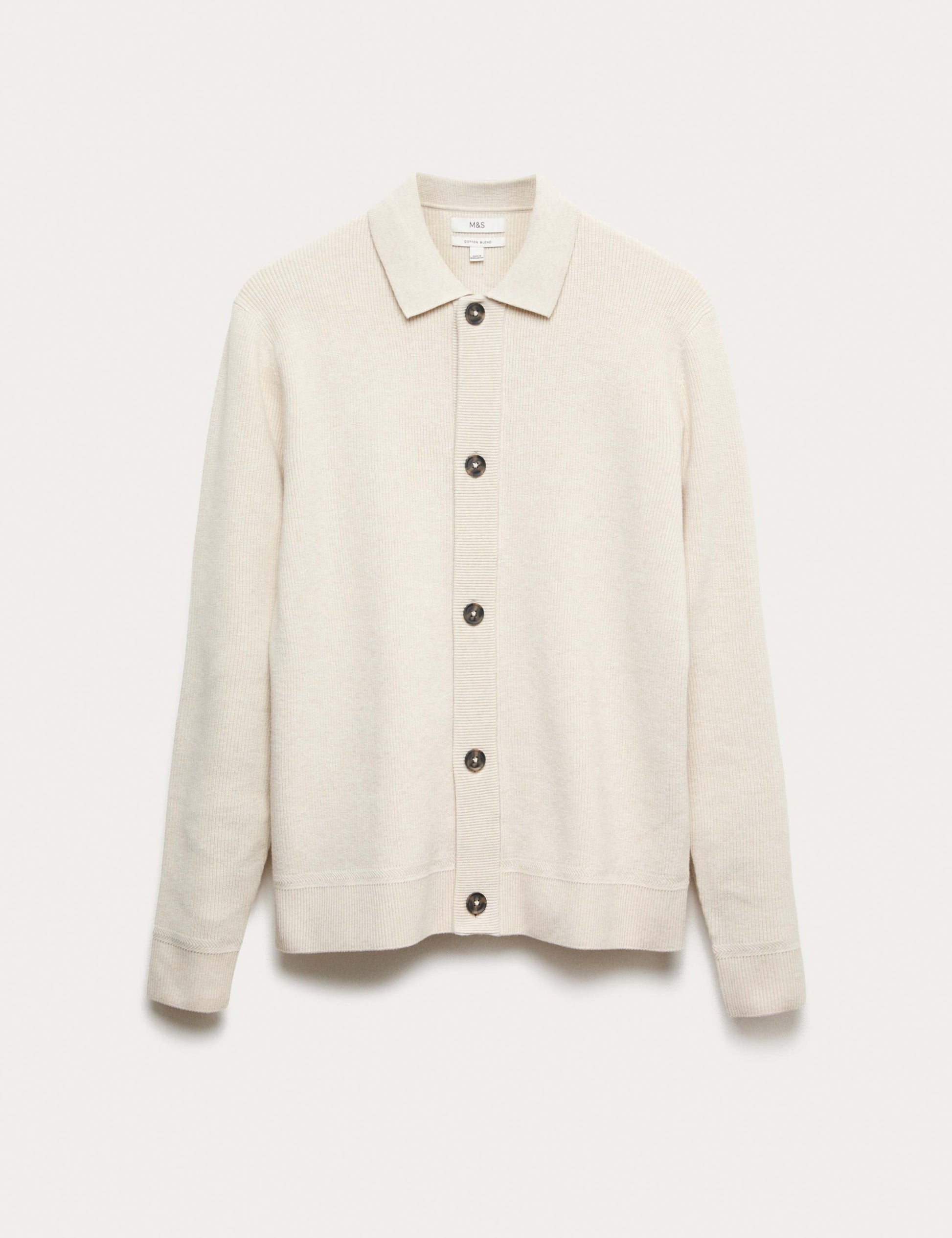 Cotton Blend Knitted Jacket