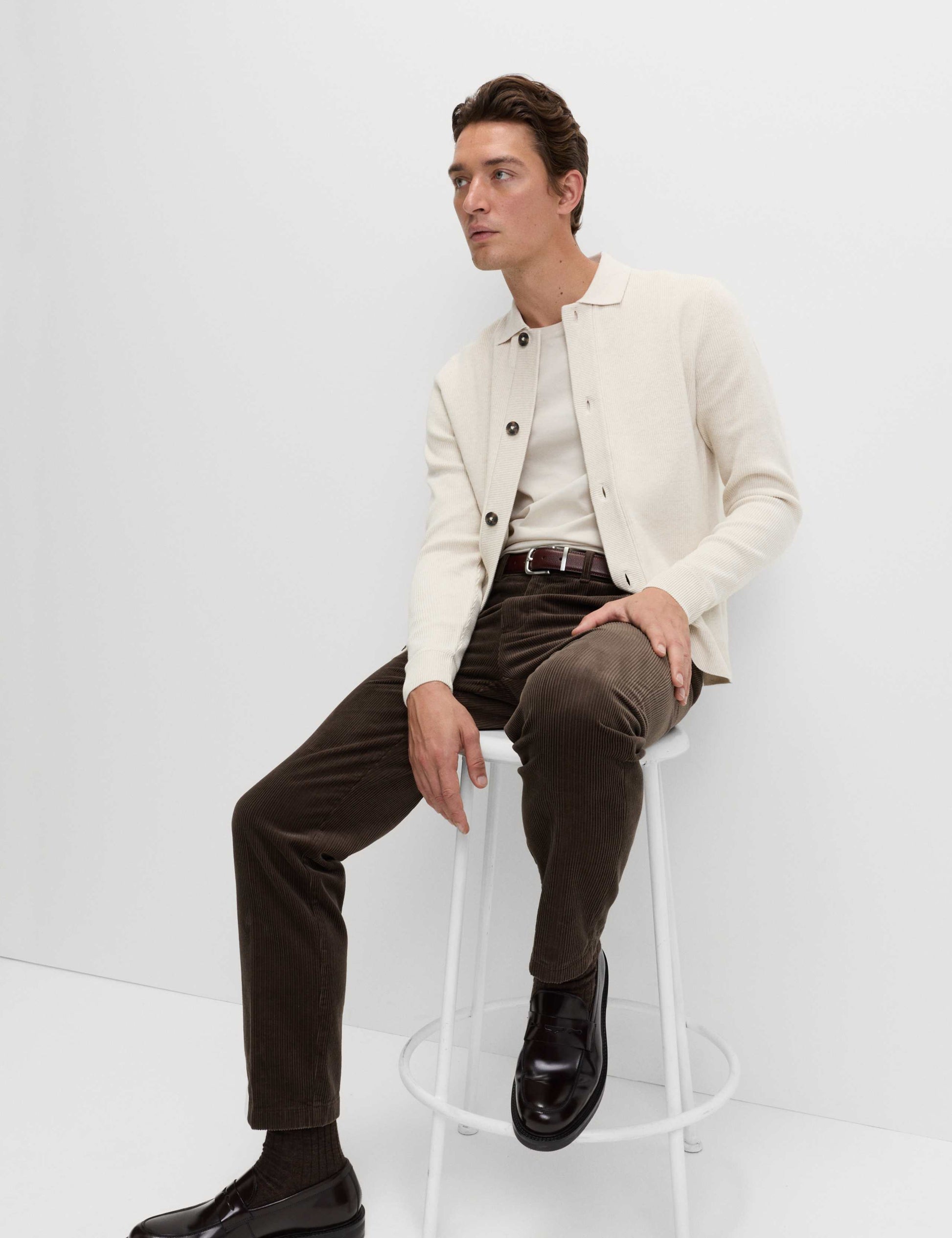Cotton Blend Knitted Jacket