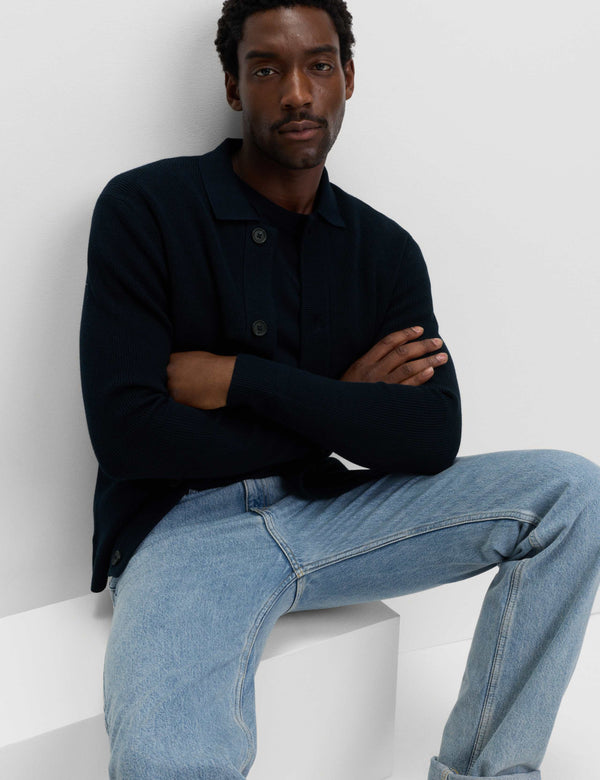 Cotton Blend Knitted Jacket