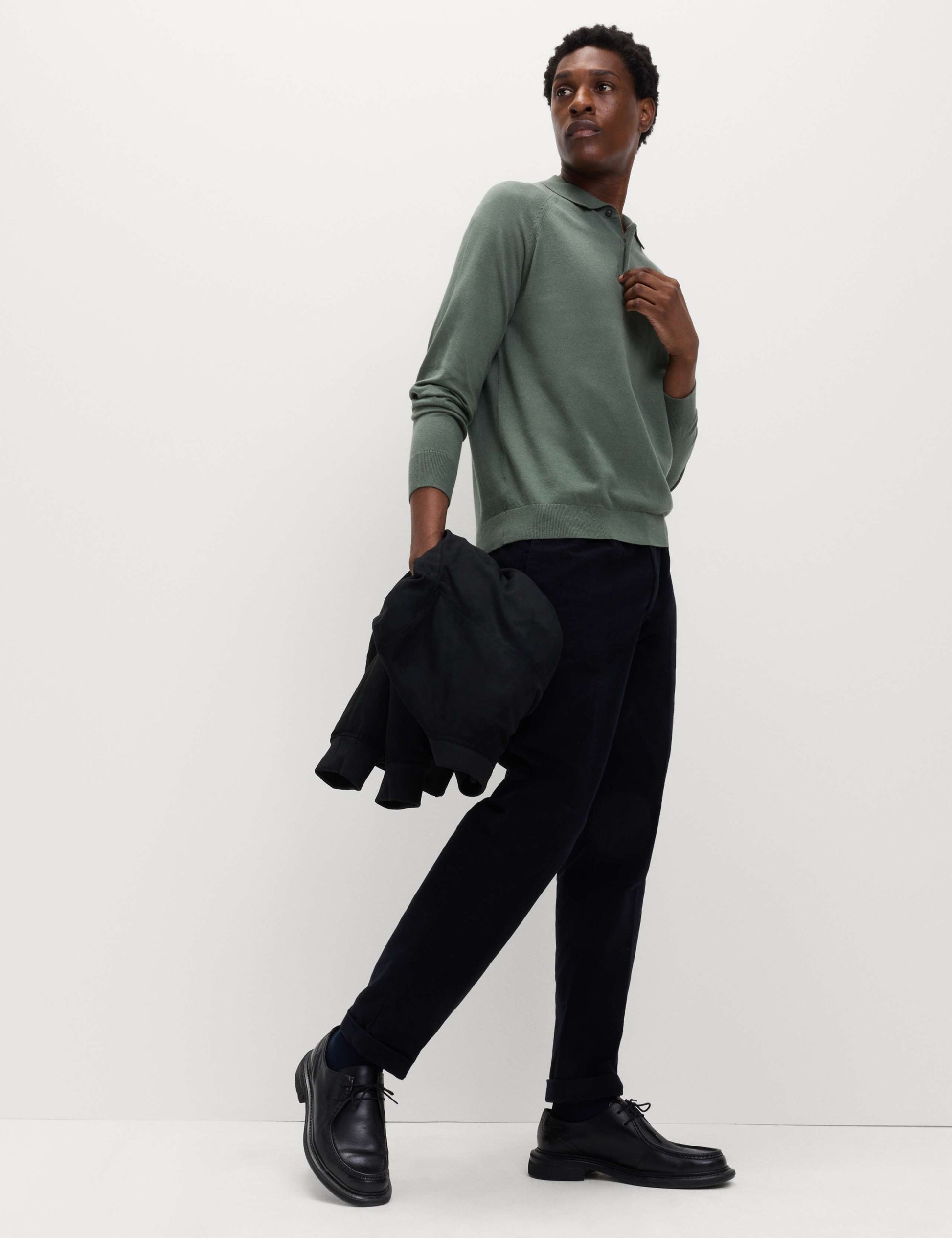 Cotton Rich Knitted Polo Shirt