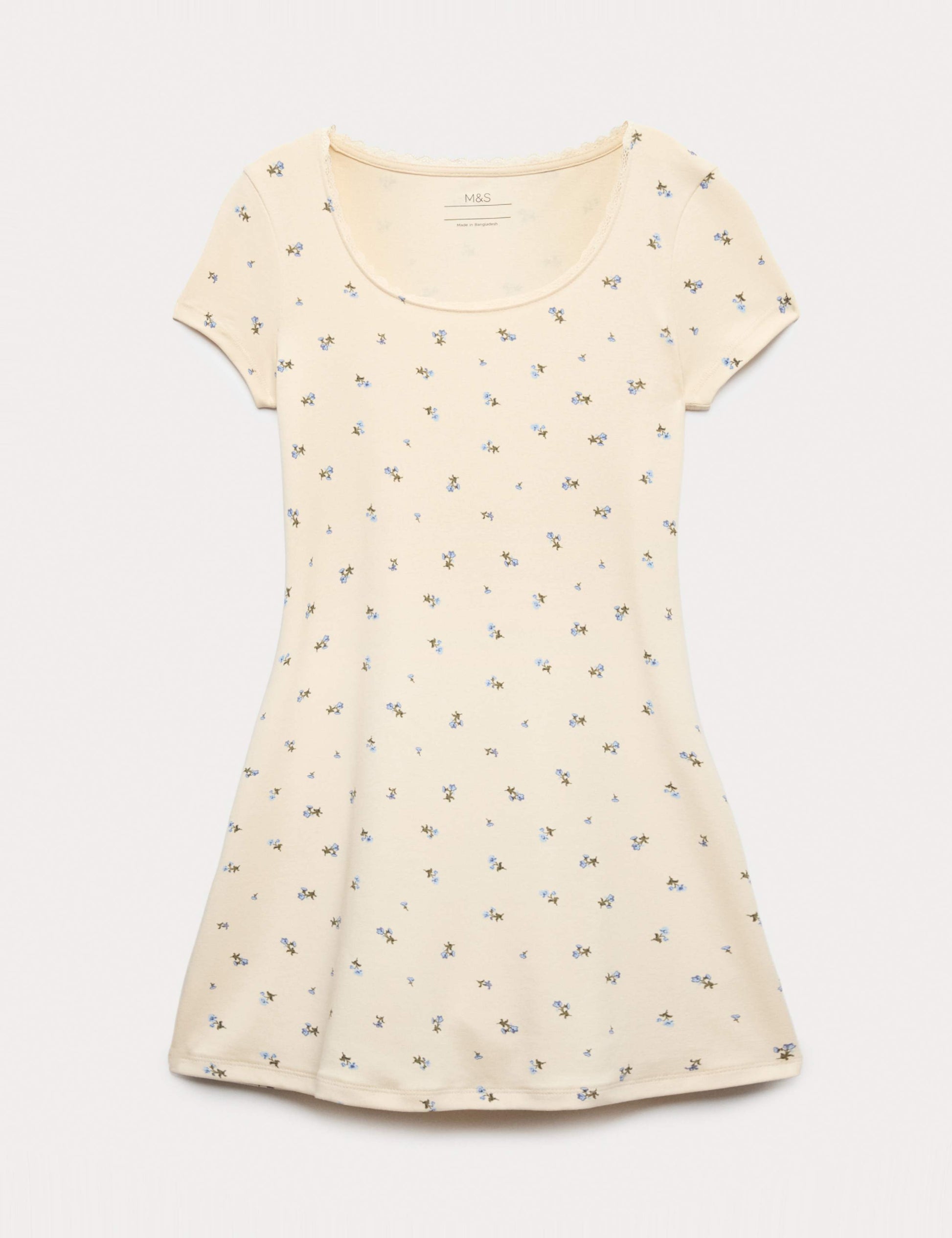 Cotton Rich Lace Trim Dress (6-16 Yrs)