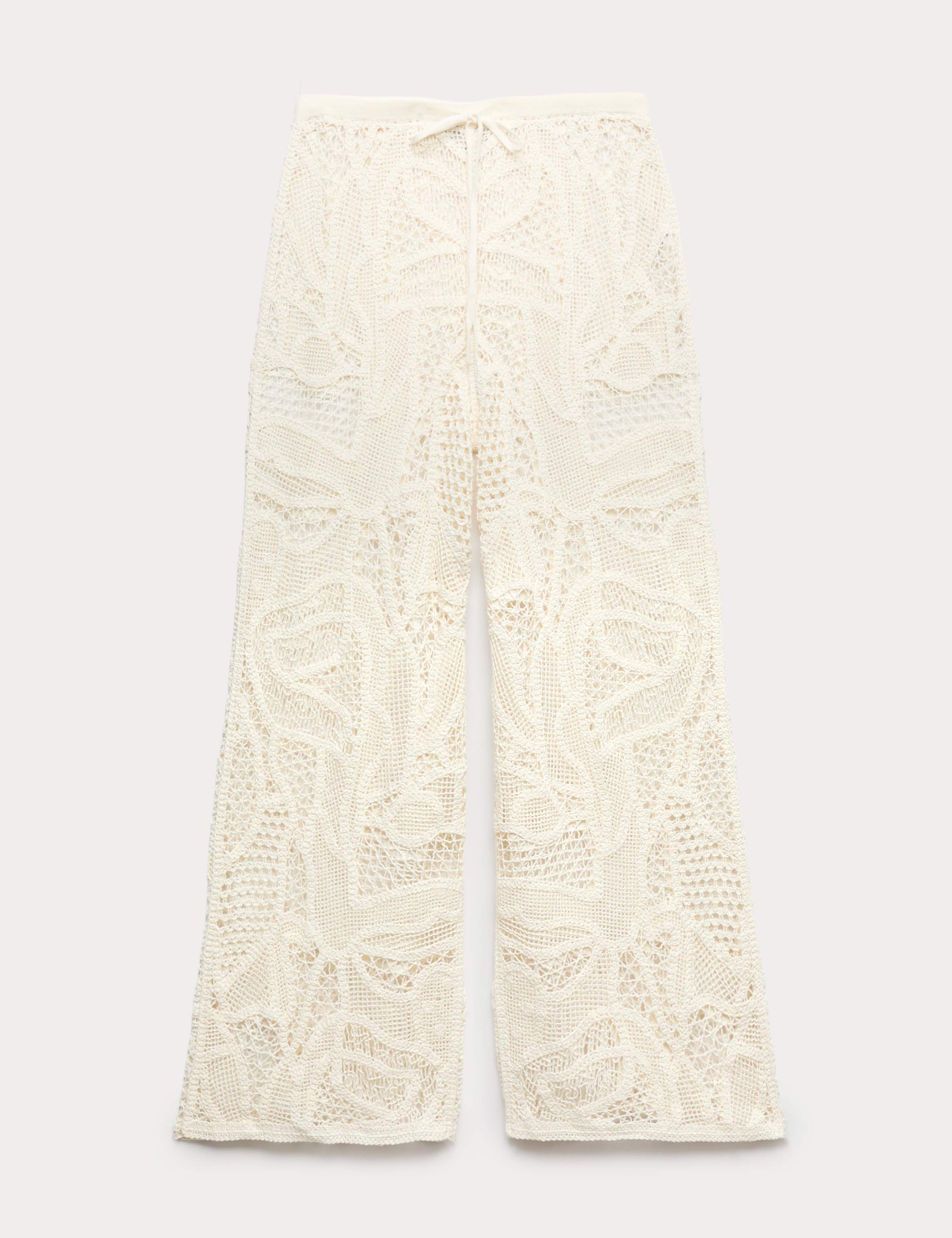 Crochet Style Knitted Trousers