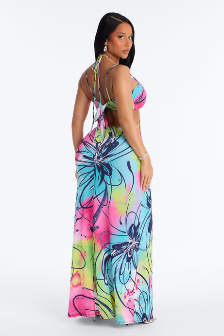 Breaking Necks Cut Out Maxi Dress