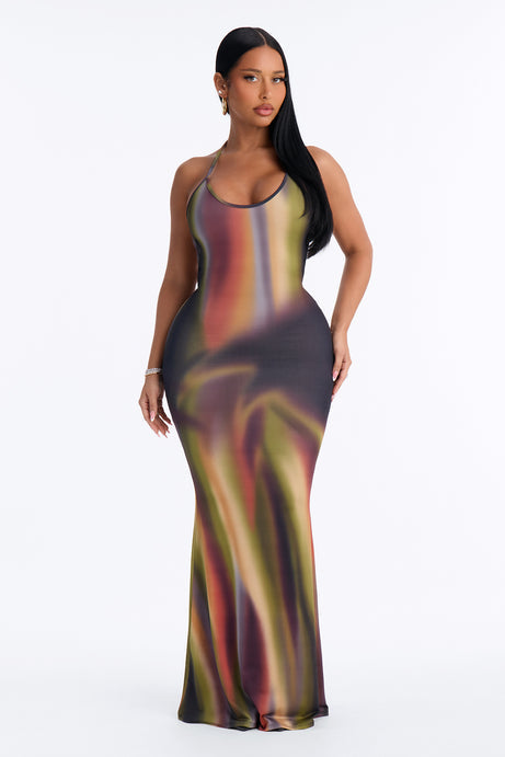 Electra Halter Maxi Dress