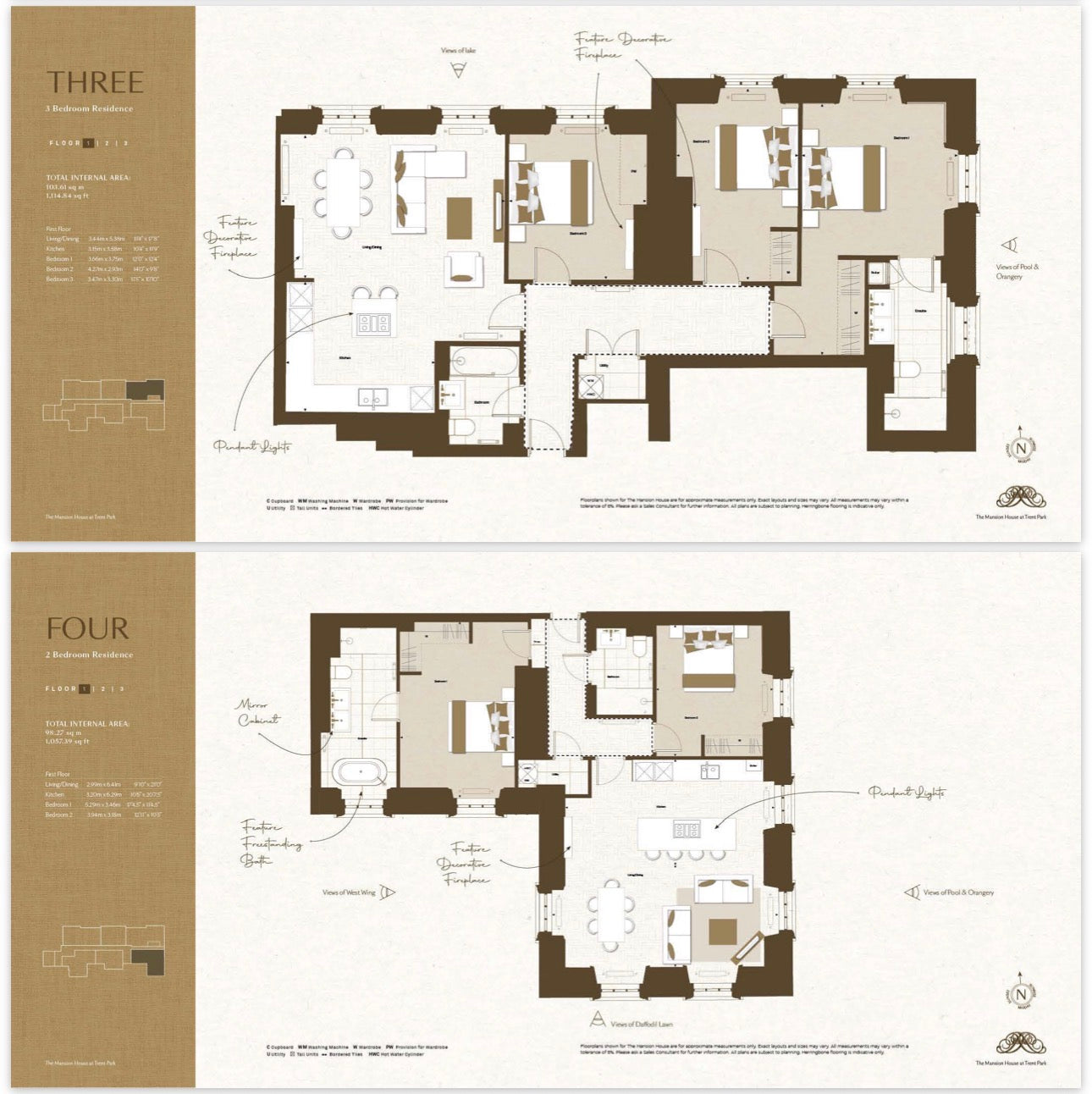 Trent Park — 1 2 3 4 and 5 Bedroom Family Homes — Luxury Town Houses — Apartments — Duplexes — Historic Country Estate — Modern Wellness Amenities — Enfield London — New ✨