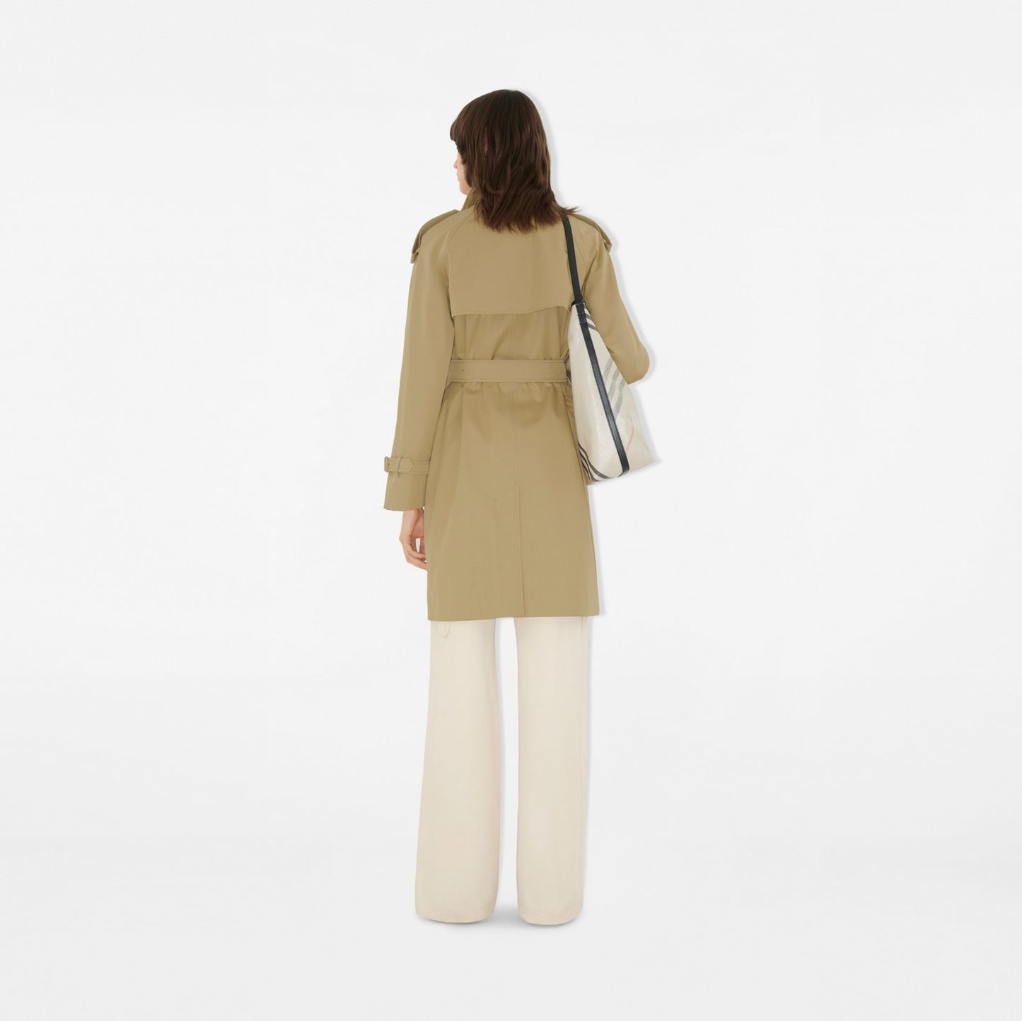 Mid-length Check Collar Castleford Trench Coat