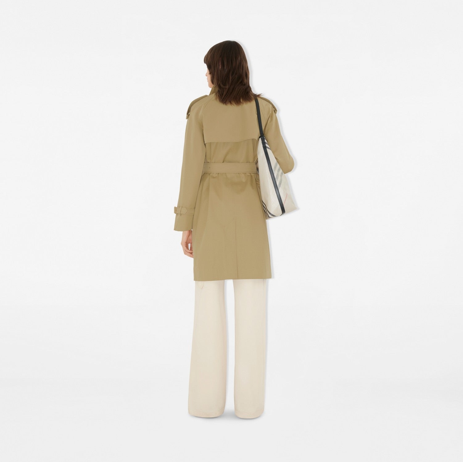 Mid-length Check Collar Castleford Trench Coat