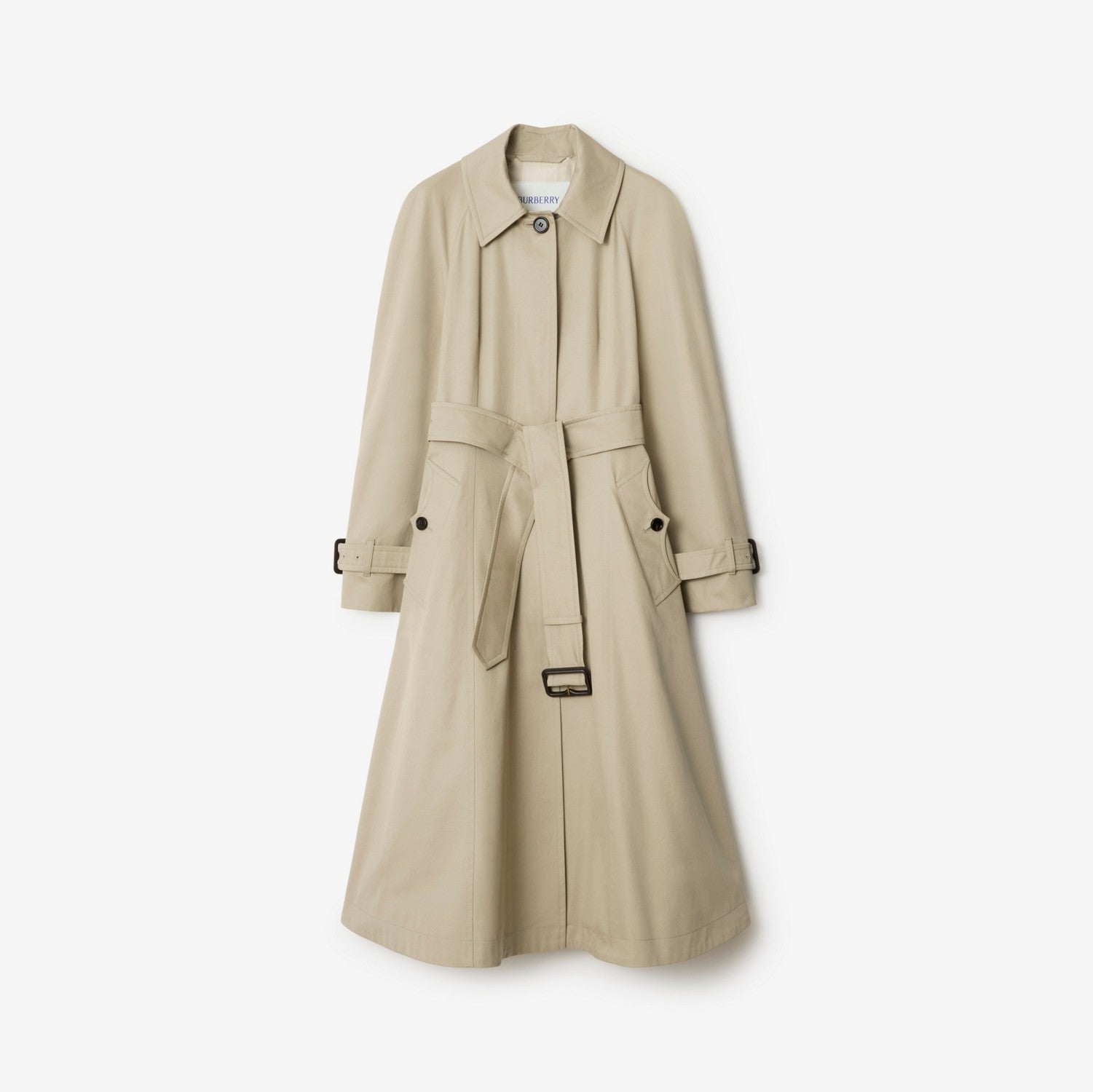 Long Gabardine Ellingham Fit-and-flare Car Coat