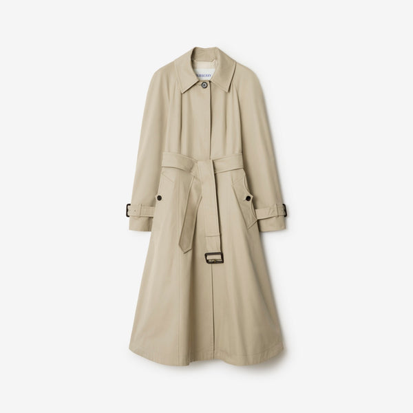 Long Gabardine Ellingham Fit-and-flare Car Coat