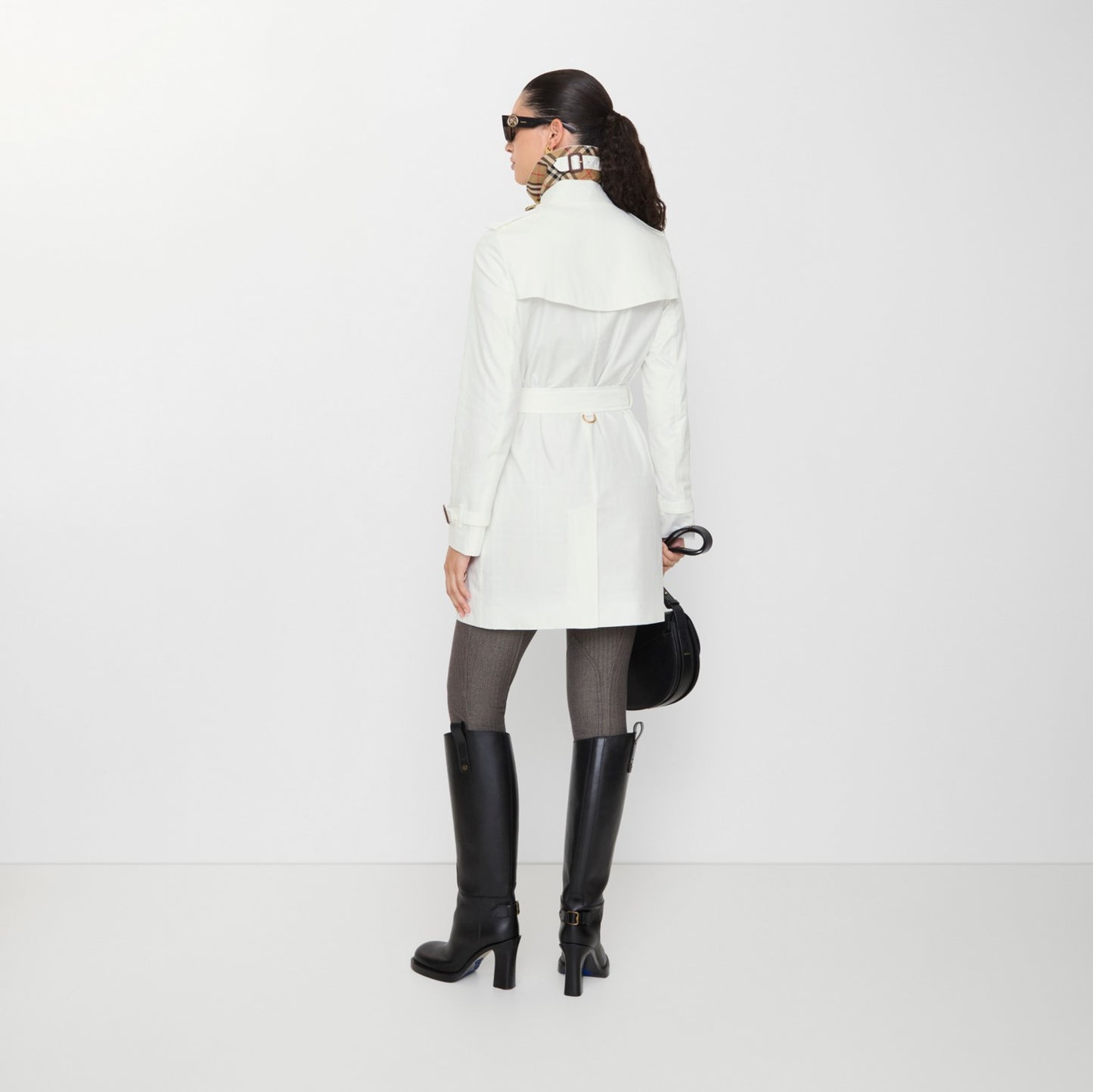 Short Tropical Gabardine Kensington Trench Coat