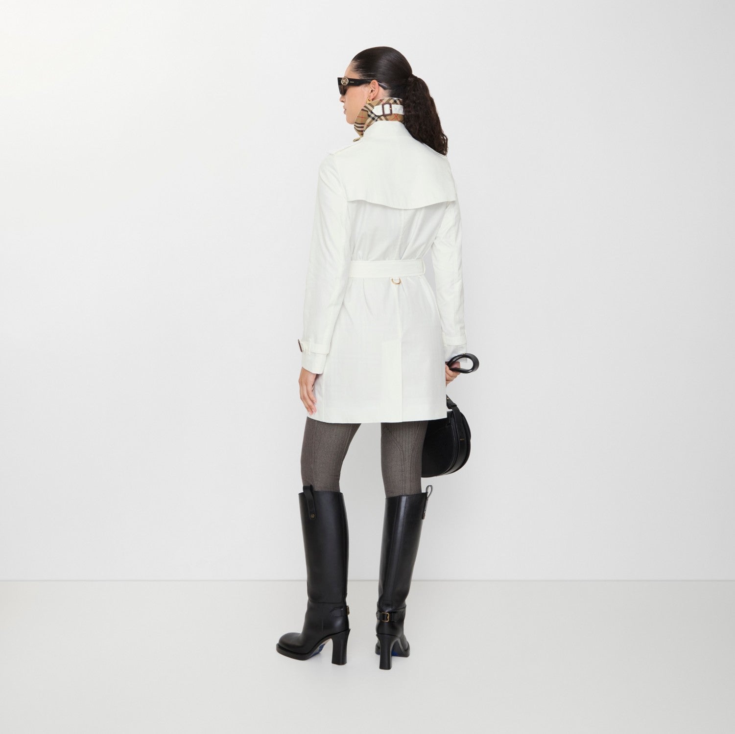 Short Tropical Gabardine Kensington Trench Coat