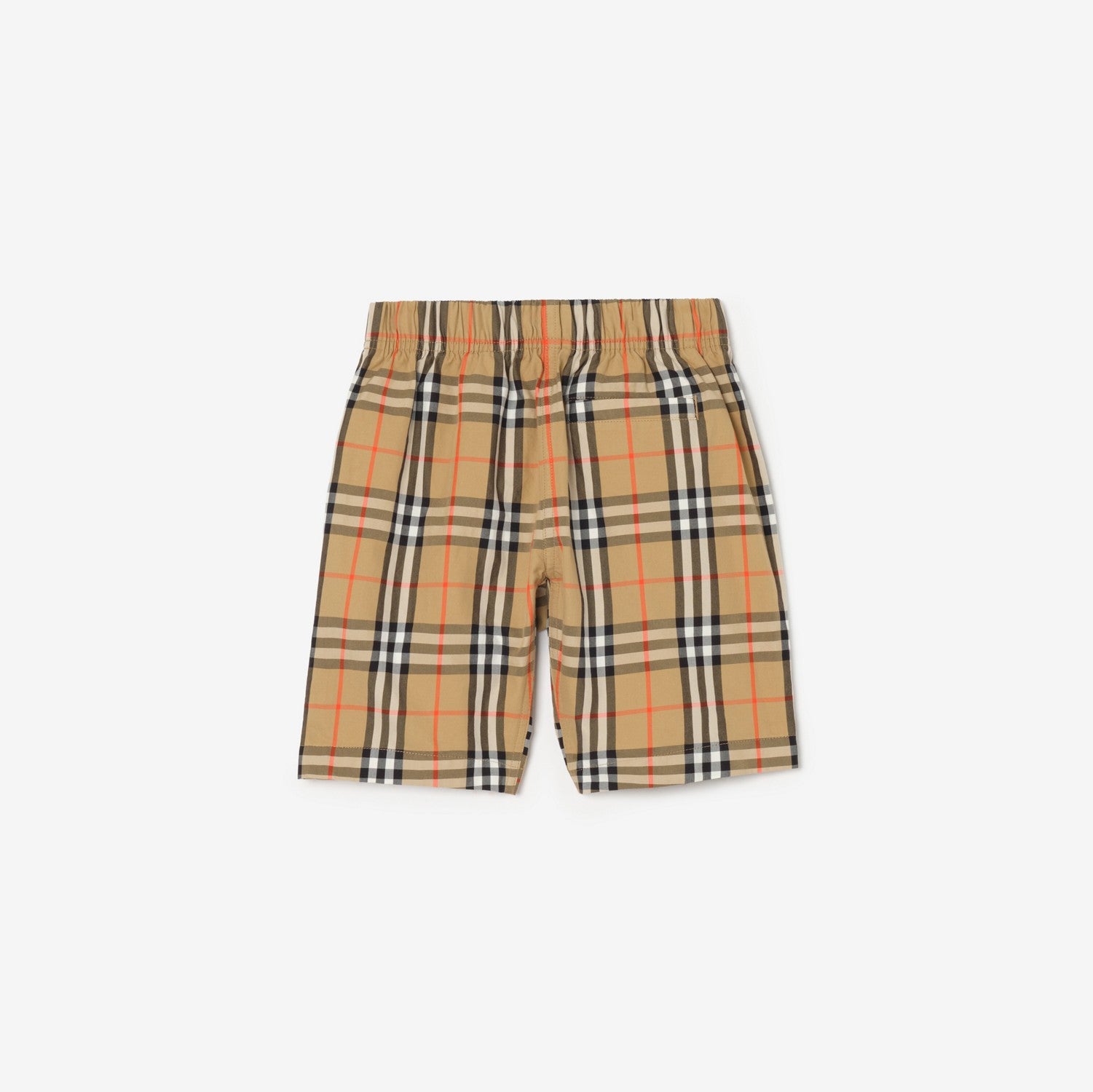Check Cotton Cargo Shorts