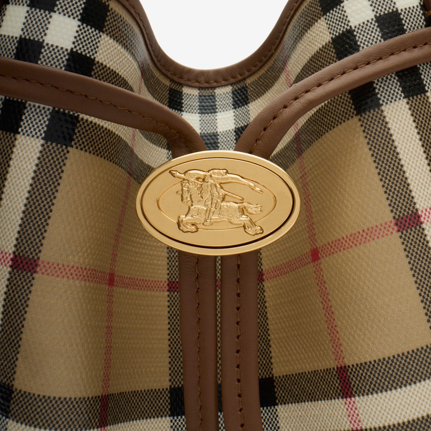 Small Check Bucket Bag