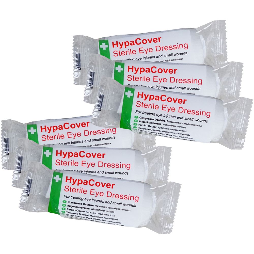 HypaCover Sterile Eye Pad Dressing with Bandage (Pack of 6)
