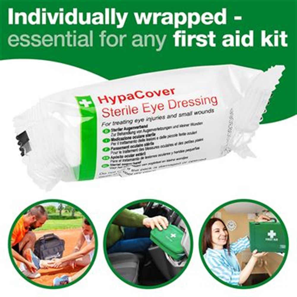 HypaCover Sterile Eye Pad Dressing with Bandage (Pack of 6)