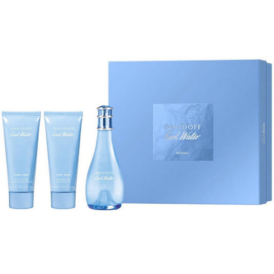 Davidoff Cool Water For Women Eau De Toilette Gift Set 100ml