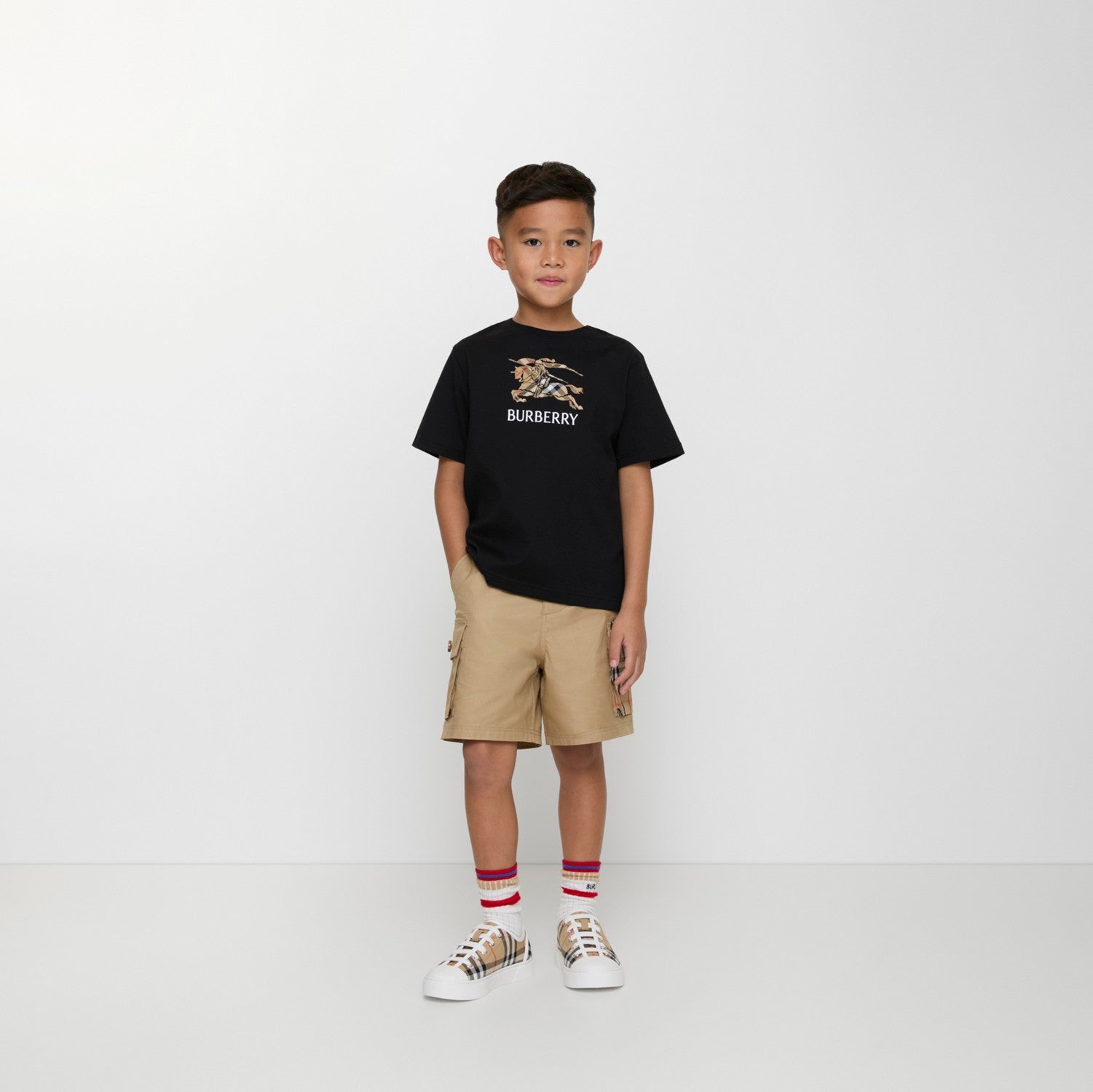 Knight Check Cotton T-shirt