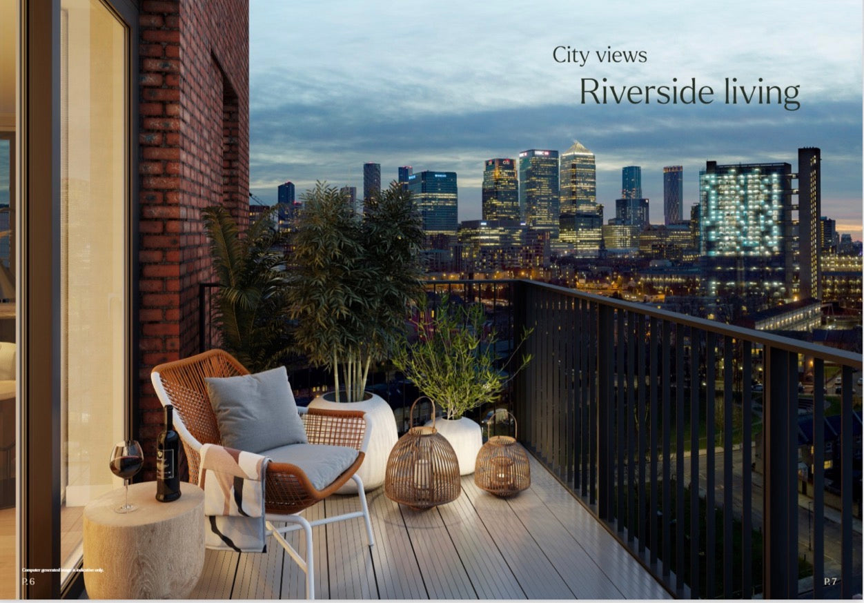 Heron Wharf — New Build 1-2-3 Bedroom Homes — Wellness Amenities — Zone 2 and 3 Canary Wharf London