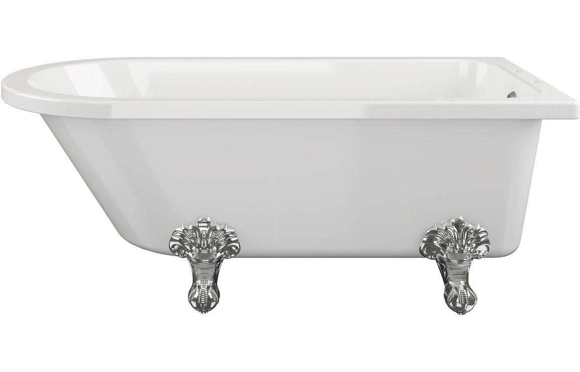 Decimus Freestanding 1500x750x650mm 2TH Corner Bath w/Feet