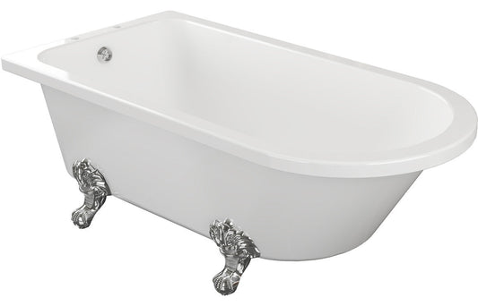 Decimus Freestanding 1500x750x650mm 2TH Corner Bath w/Feet