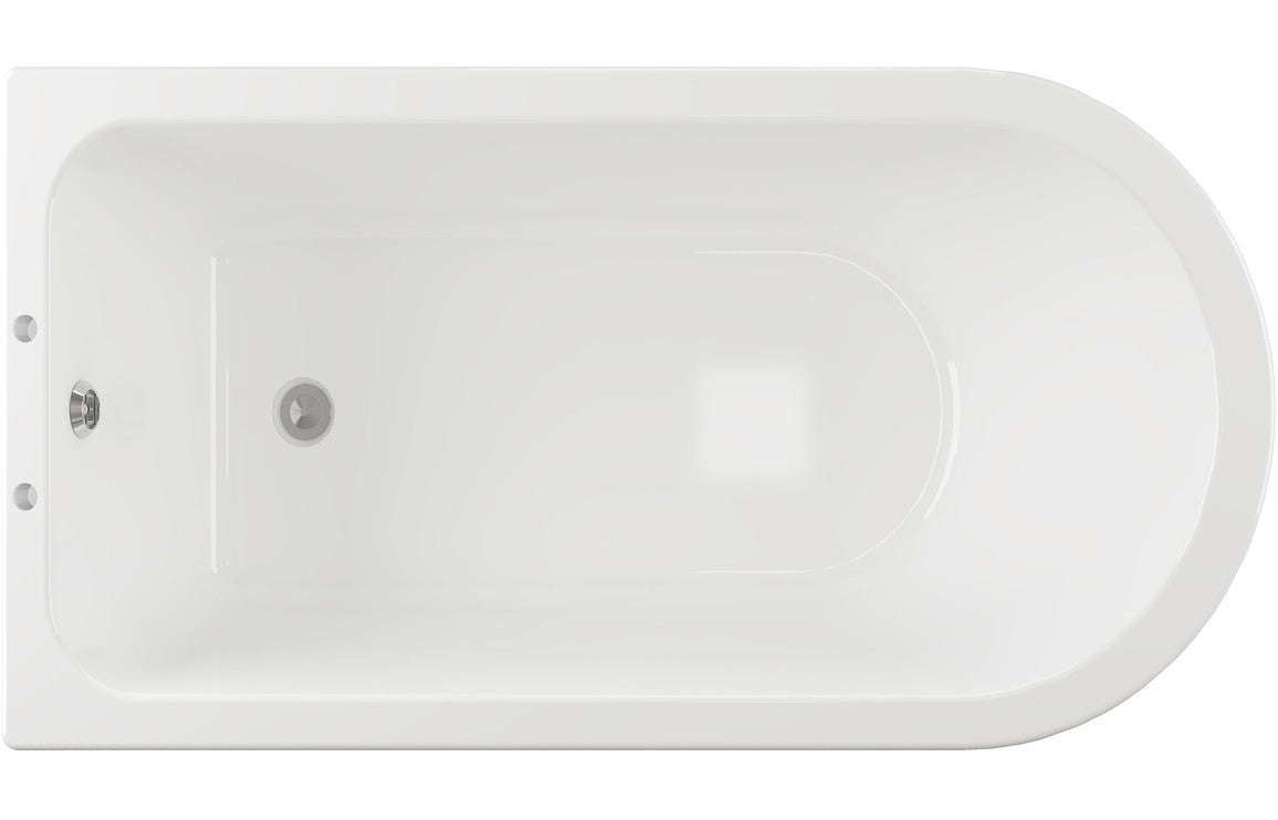 Decimus Freestanding 1500x750x650mm 2TH Corner Bath w/Feet