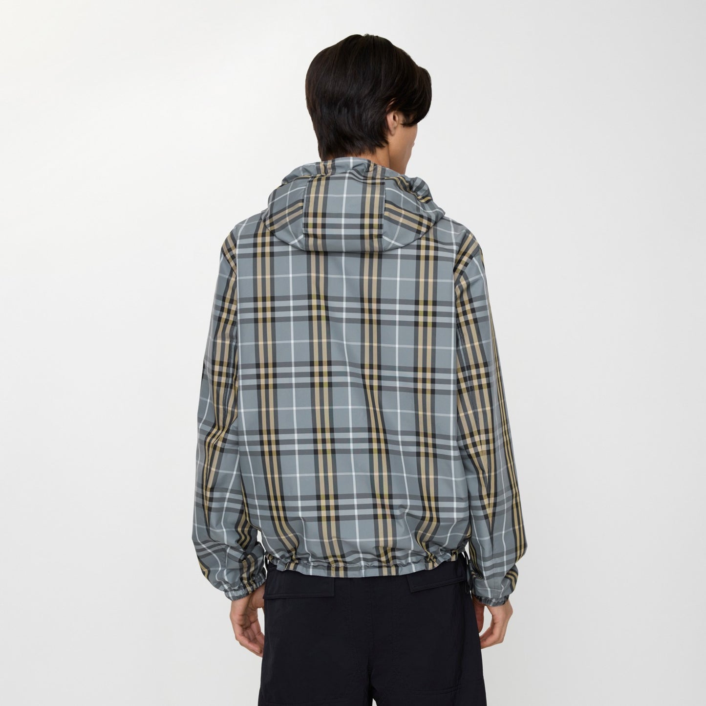 Reversible Check Hooded Jacket