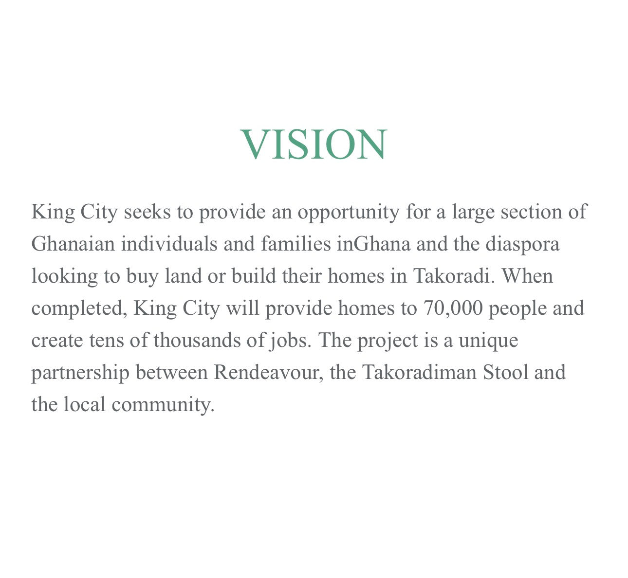 King City — 2515 Acres Serviced Plots for Sale — Masterplanned Mixed-Use City — Oil City Takoradi Ghana