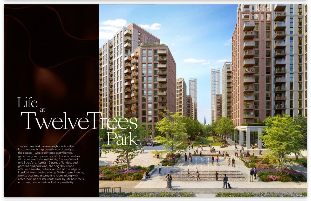 Twelvetrees Park  — Suite 1 2 and 3 Bedroom Ultra Luxury Homes — 24 Hr Concierge and World Class Amenities — West Ham London — E16