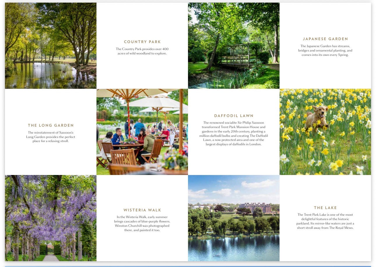Trent Park — 1 2 3 4 and 5 Bedroom Family Homes — Luxury Town Houses — Apartments — Duplexes — Historic Country Estate — Modern Wellness Amenities — Enfield London — New ✨