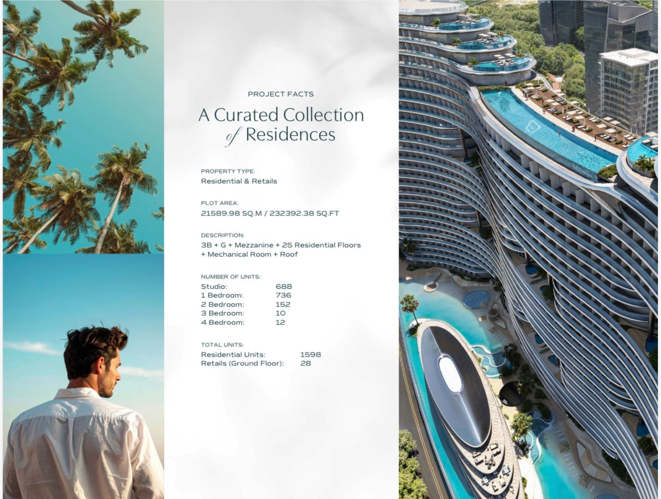 Aquarise — Studio 1 2 3 4 Bedroom Ultra Luxury Residences — Retail Units — Residential Lifestyle Masterpiece — Dubai UAE