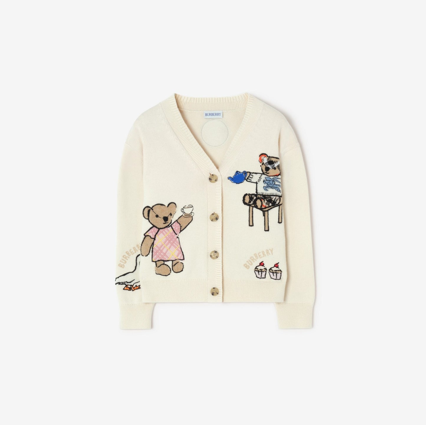 Tea Party Cotton Blend Cardigan