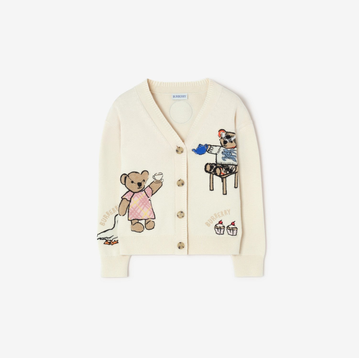 Tea Party Cotton Blend Cardigan