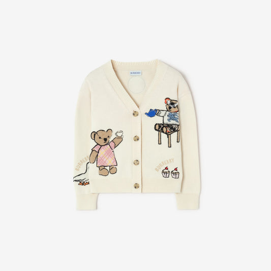 Tea Party Cotton Blend Cardigan
