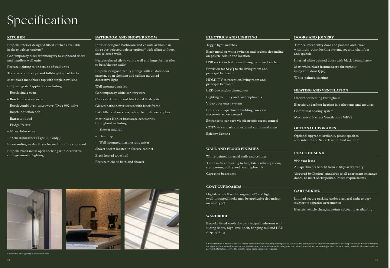 Heron Wharf — New Build 1-2-3 Bedroom Homes — Wellness Amenities — Zone 2 and 3 Canary Wharf London