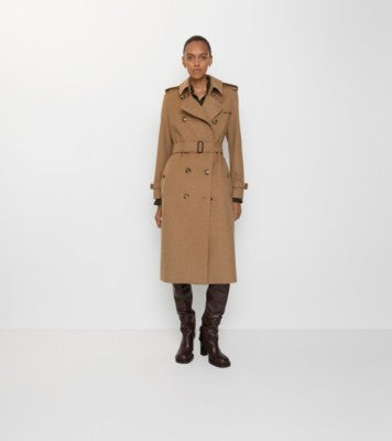 Long Cashmere Kensington Trench Coat