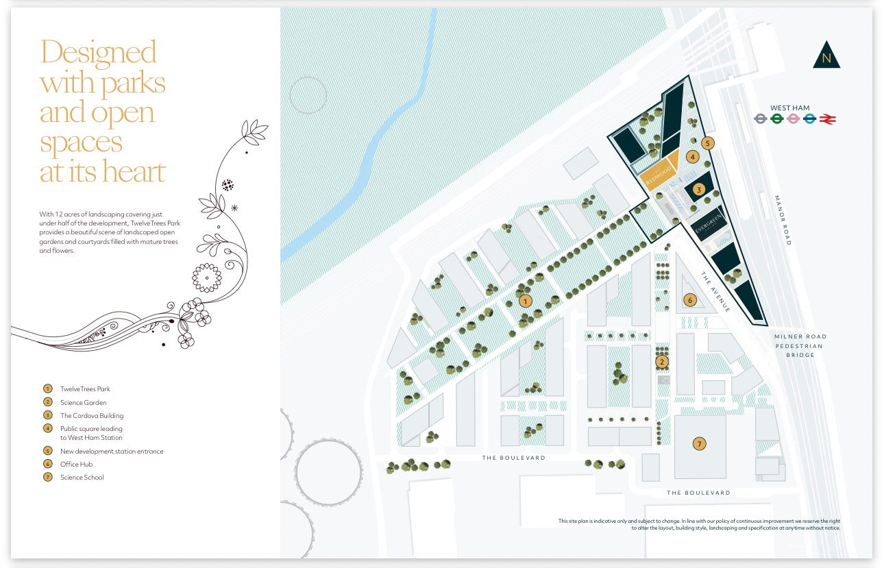 Twelvetrees Park  — Suite 1 2 and 3 Bedroom Ultra Luxury Homes — 24 Hr Concierge and World Class Amenities — West Ham London — E16