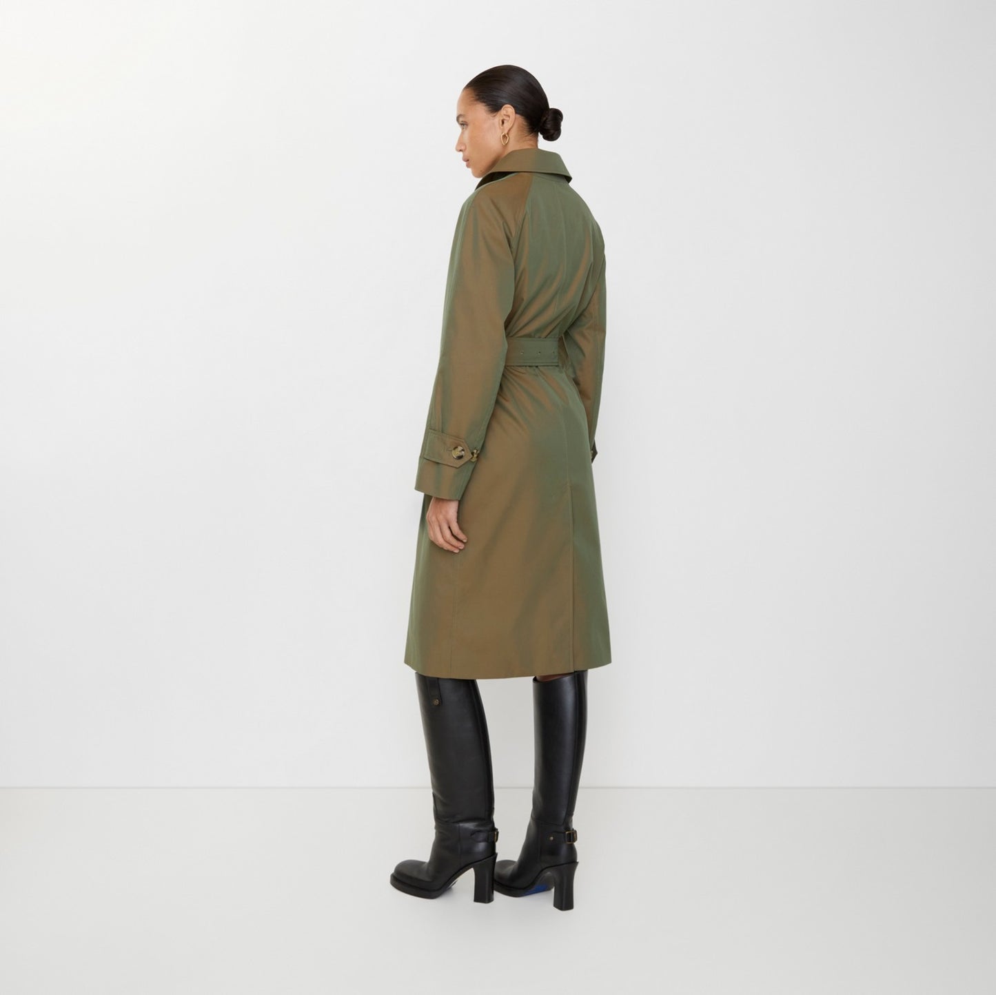 Long Gabardine Car Coat