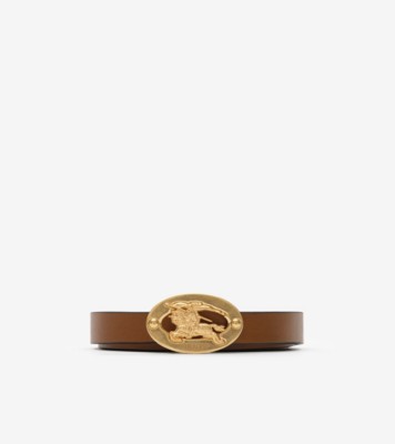 Thin Reversible Leather Knight Stamp Belt