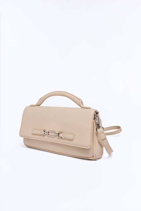 Whatever She Wants Faux Leather Crossbody Handbag