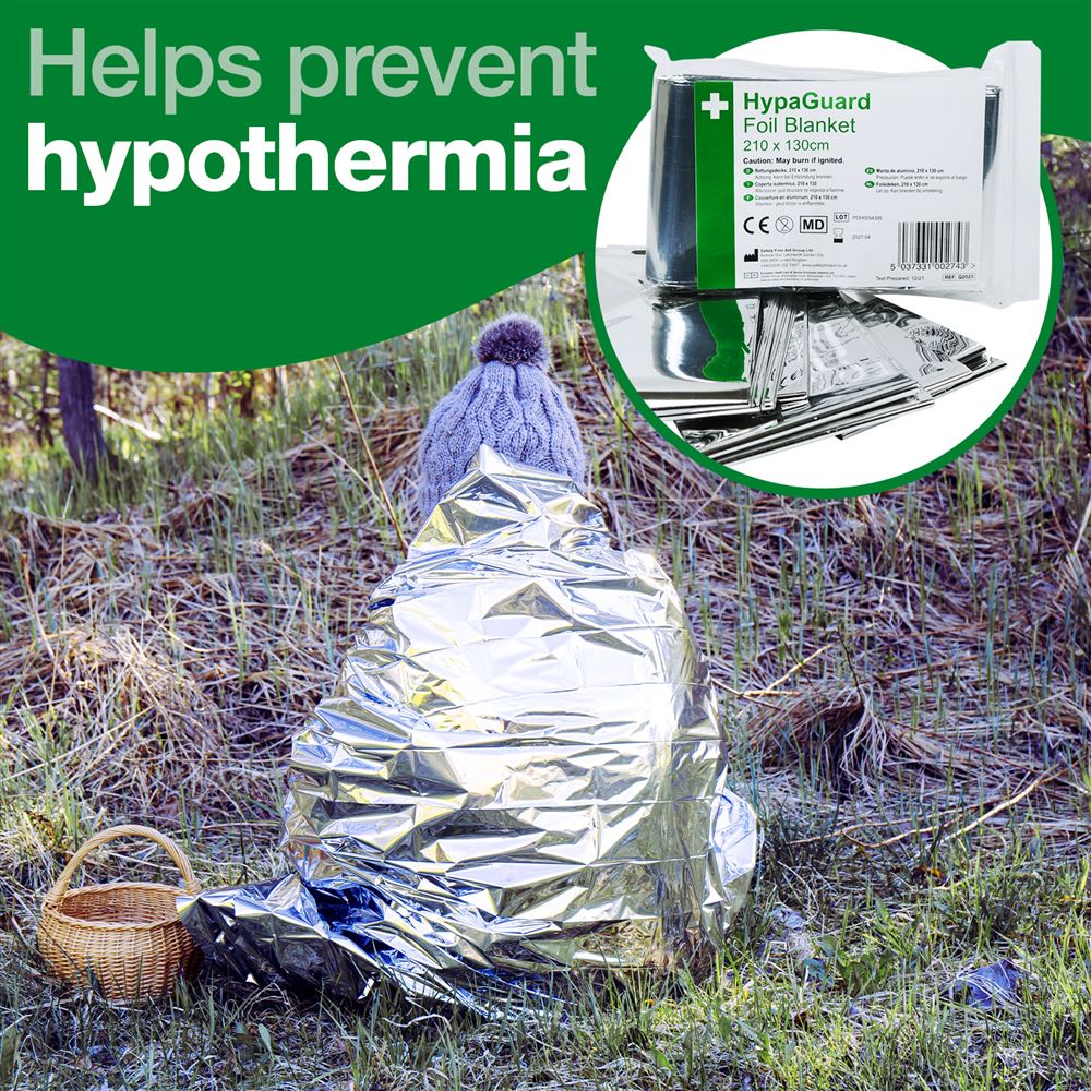 HypaGuard Emergency Foil Blanket 210cm x 130cm (Standard)