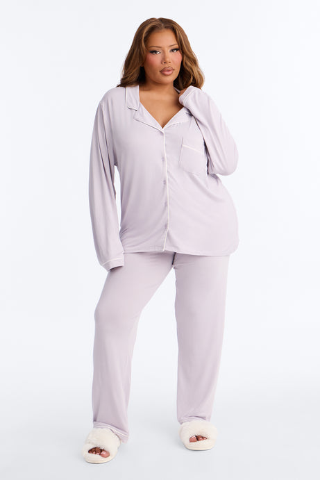 In The Morning PJ Pant Set - Lavender